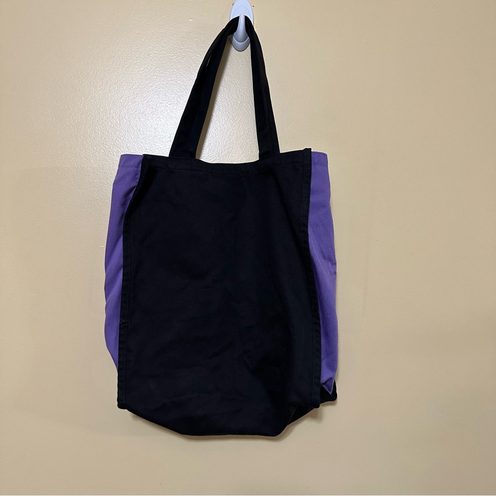 World Of Disney NYC Happy Halloween Cloth Tote Bag Trick-or-treat Black/purple - Picture 3 of 5